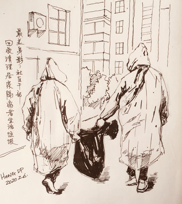 「疫」来，看看全民战“疫” 画出的温暖瞬间