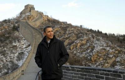 U.S.&nbsp;President&nbsp;Barack&nbsp;Obama&nbsp;visits&nbsp;the&nbsp;Badaling&nbsp;section&nbsp;of&nbsp;the&nbsp;Great&nbsp;Wall&nbsp;in&nbsp;Beijing&nbsp;on&nbsp;Nov.&nbsp;18,&nbsp;2009.(Xinhua/Zhang&nbsp;Duo)