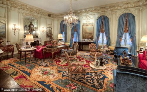 The ten bedroom, 11 bathroom and three kitchen pad has a humungous $90million price tag. The opulent interior also contains a hardwood-paneled library, a gym, a garden and, for those who can't be bothered to take the stairs, a lift. The property is also available to rent for a staggering $210,000 per month. If someone forks out the asking price it will beat the previous record holder in New York $45 million - by The Harkness Mansion on East 75 Street, bought five years ago by the billionaire J. Christopher Flowers for $53million.