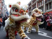 Londres celebra la llegada del A&ntilde;o del Dragón