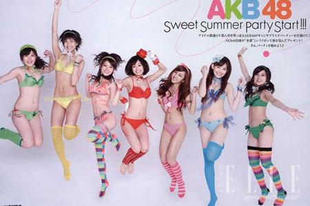 日本少女组合AKB48新MV中大胆演出遭批(图)
