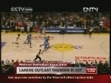 VIDEO: LAKERS OUTLAST THUNDER IN 2OT