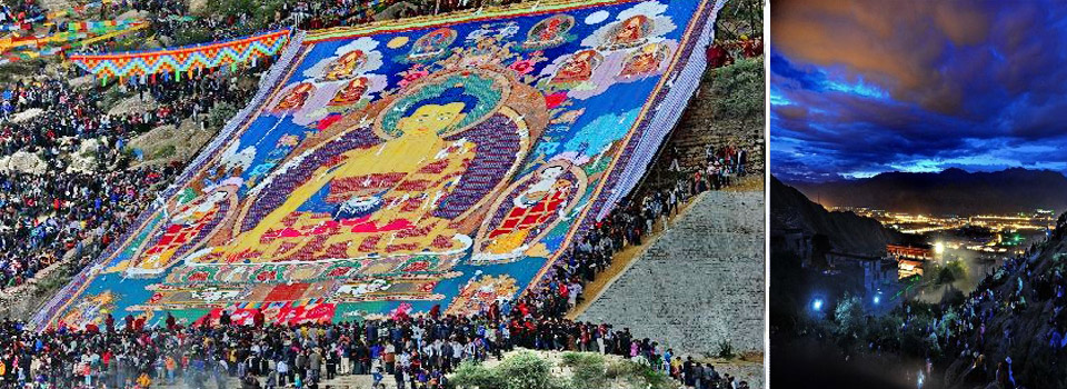 Tibetans celebrate Shoton Festival in Lhasa
