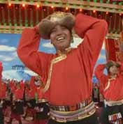 Happy Song and Dance - Tibetan Ethnic Group
