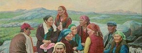 قازاق تۇرمىسىنان ۇزىكتەر (ماي بوياۋلى سۋرەتتەر)