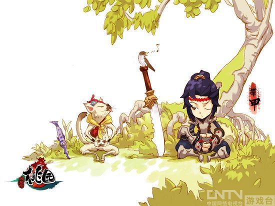 唯美幻想风 《桃园》职业手绘壁纸曝光_内容填