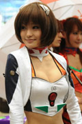 香车女模有罩杯 WF2012冬新世纪福音战士痛赛车展示