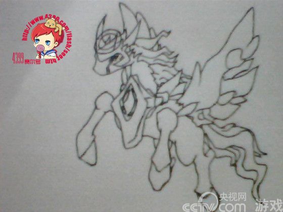 赛尔号手绘 耀眼的圣光天马_赛尔号玩家游戏经