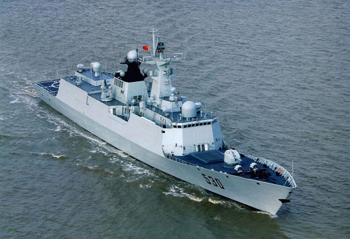中国最新型导弹护卫舰衡水舰入列南海舰队