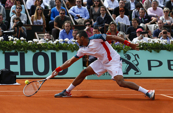Djokovic elimina a Tsonga y ya est&aacute; en cuartos de final del abierto franc&eacute;s