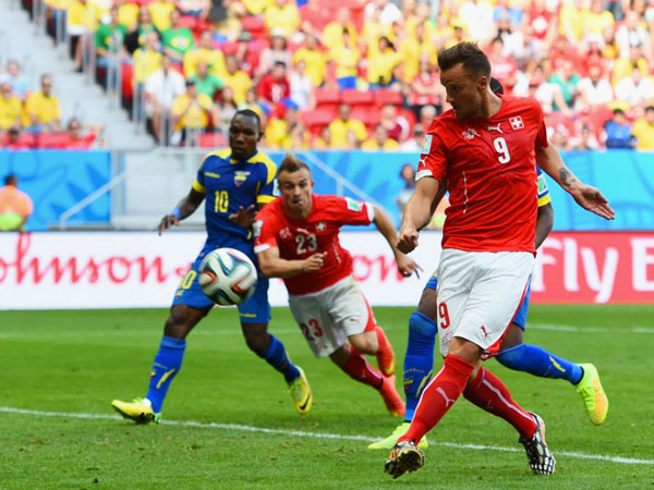 Mundial 2014: Suiza gana 2-1 a Ecuador en Grupo E
