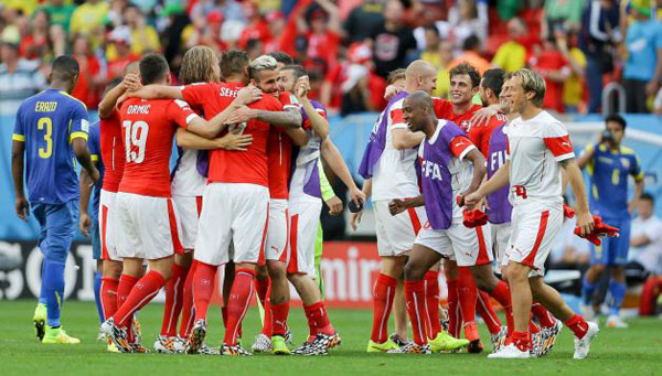 Mundial 2014: Suiza gana 2-1 a Ecuador en Grupo E
