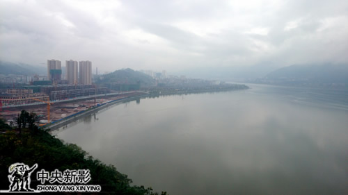 开县新城滨湖景观一角