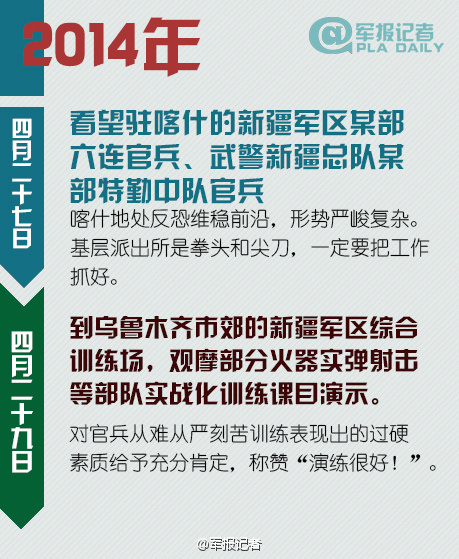 十八大以来习近平视察军队足迹遍布三军(图)【8】