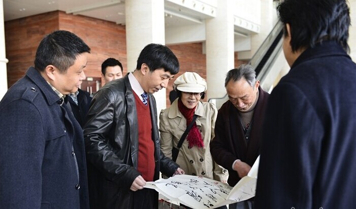 肖文飞,王祥北,晏晓斐三人书法汇报展在岳阳美术馆开幕