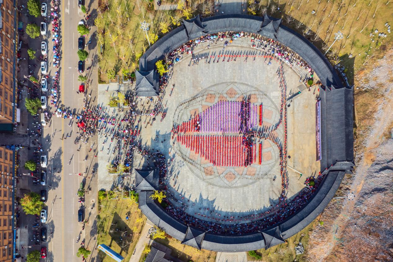 水口瑶族寻根现场。(李忠林/摄)