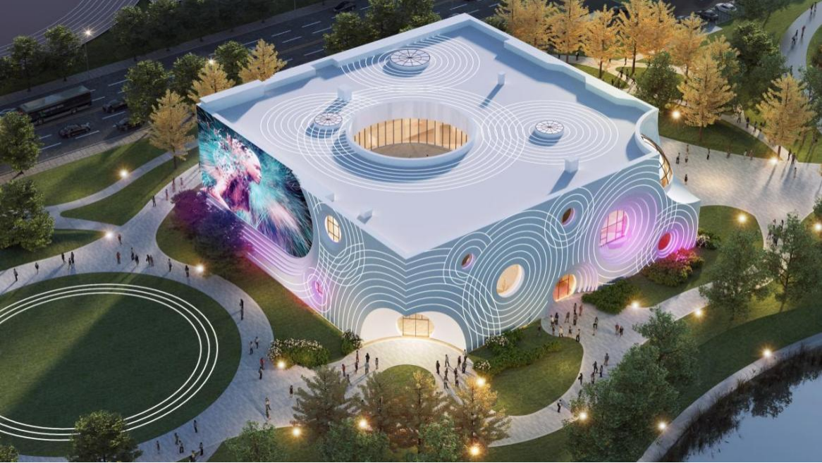 数字体育未来中心外观示意图