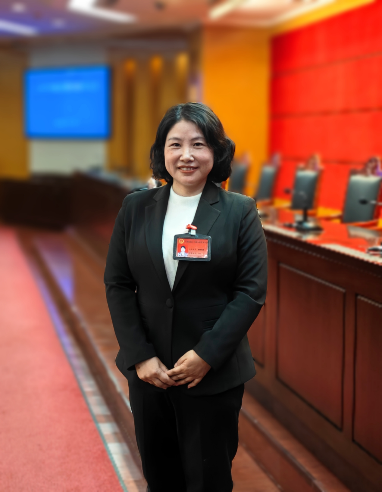 广州市人大代表、广州市交通技师学院公共基础系教师曾丽晴。