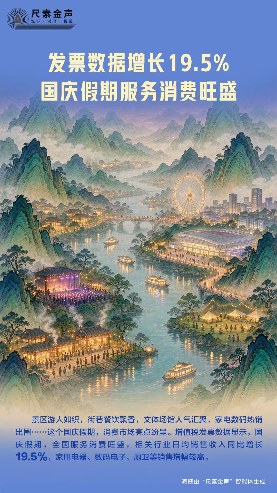 发票数据增长195%国庆假期服务消费旺盛(图1)