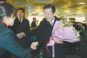 山口那津男携安倍晋三亲笔信访华