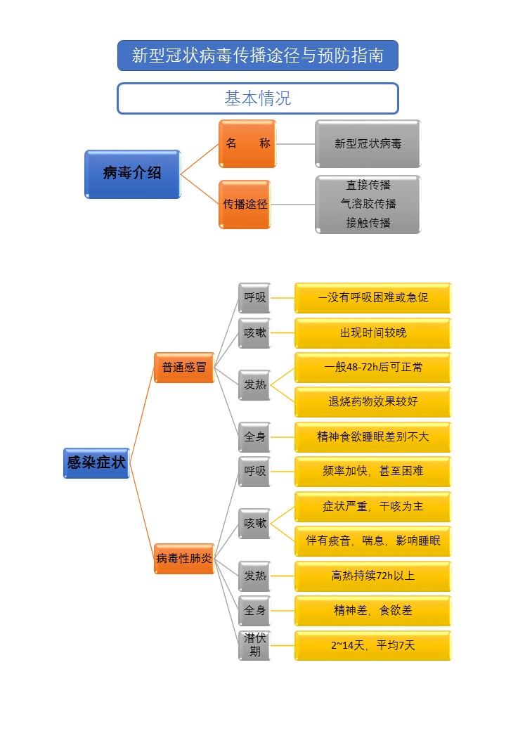 新型冠状病毒流传 途径与预防指南 