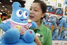 Expo souvenirs sold in Shanghai markets
