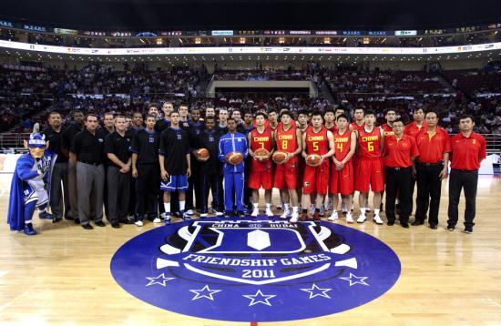 Team of Duke and China's basketball team