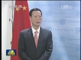 张高丽会见联合国秘书长