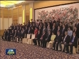 俞正声会见“感恩侨爱——四川雅安芦山地震灾后重建巡礼”全体代表