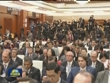 中美元首共同出席中美企业家对话会闭幕式