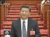 十三届全国人大一次会议举行第三次全体会议 习近平李克强栗战书汪洋王沪宁赵乐际韩正等出席 表决通过中华人民共和国宪法修正案 张德江作全国人大常委会工作报告