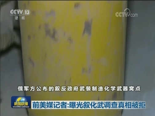 前美媒记者：曝光叙化武调查真相被拒