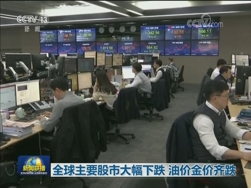 全球主要股市大幅下跌 油价金价齐跌