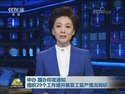 中办 国办印发通知 组织29个工作组开展复工复产情况调研
