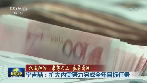 【权威访谈·乘势而上 奋勇前进】宁吉喆：扩大内需努力完成全年目标任务