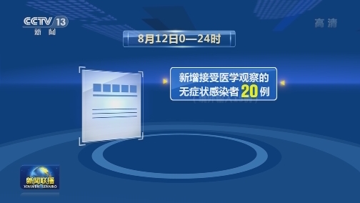 8月12日新增新冠肺炎确诊病例19例