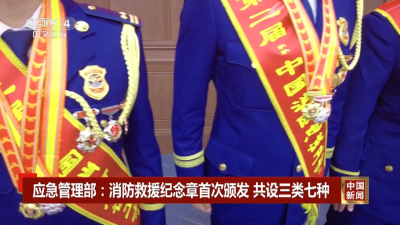 [中国新闻]应急管理部:消防救援纪念章首次颁发 共设三类七种