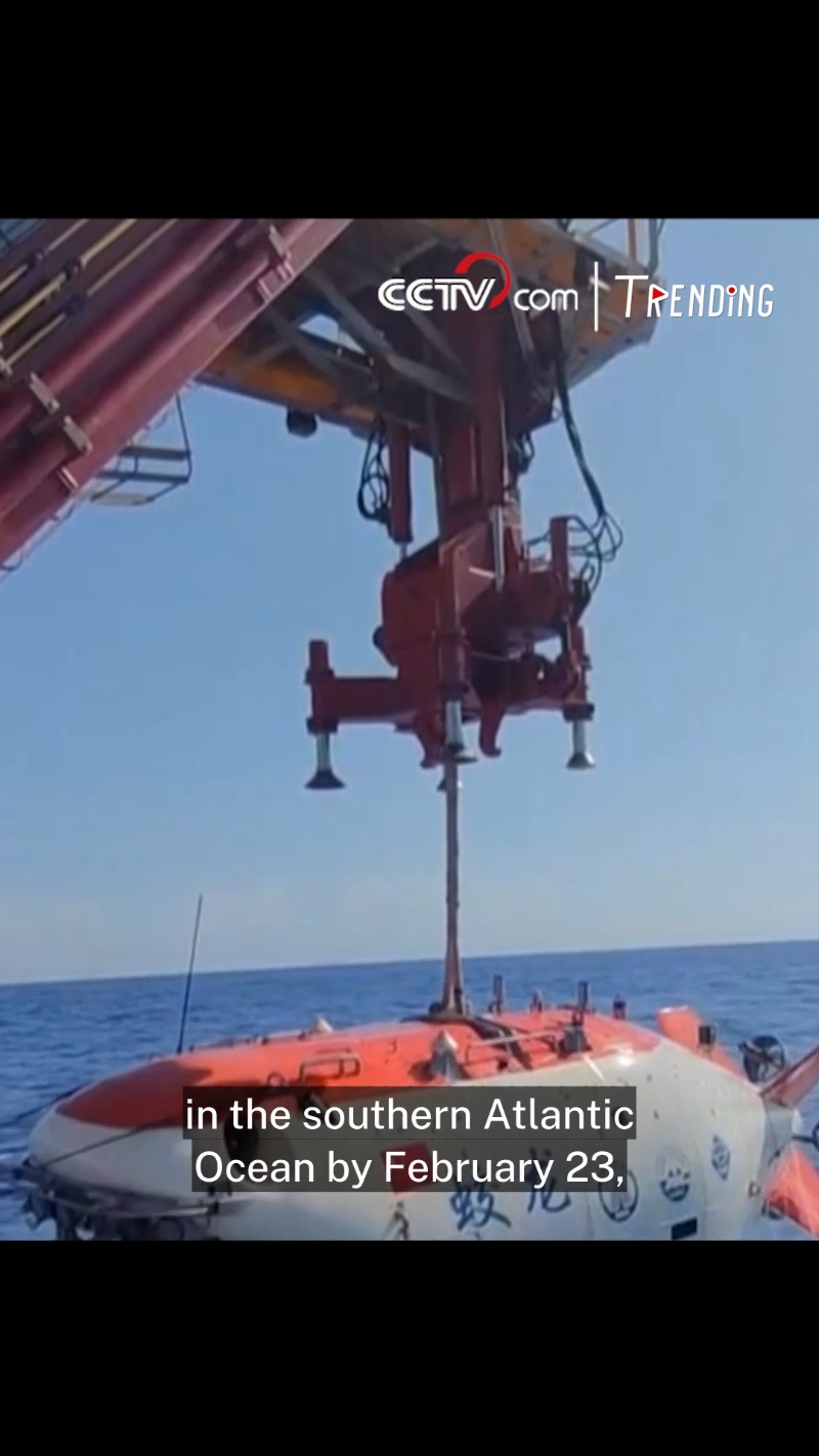 chinese manned submersible conducts first dives in atlantic