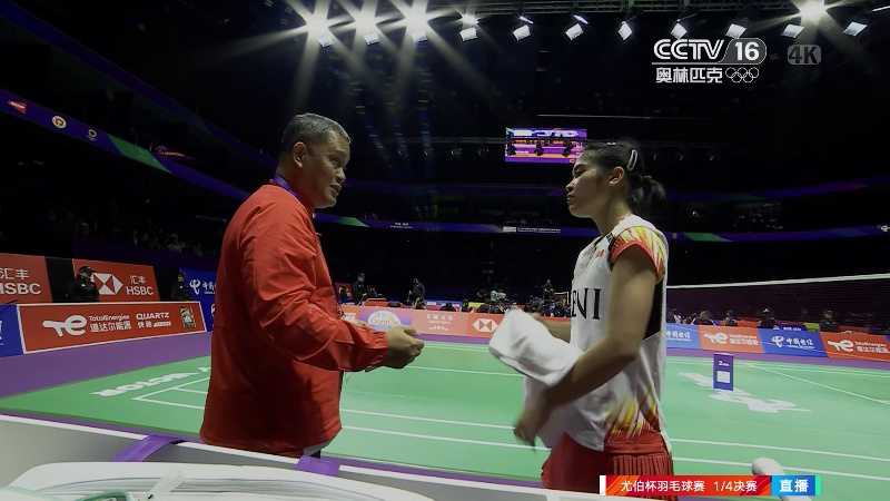 [羽毛球]尤伯杯羽毛球赛1/4决赛:印度尼西亚vs泰国 1