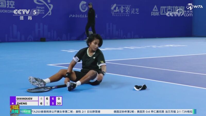 [网球]浪费两个赛点 郑赛赛止步单打第二轮