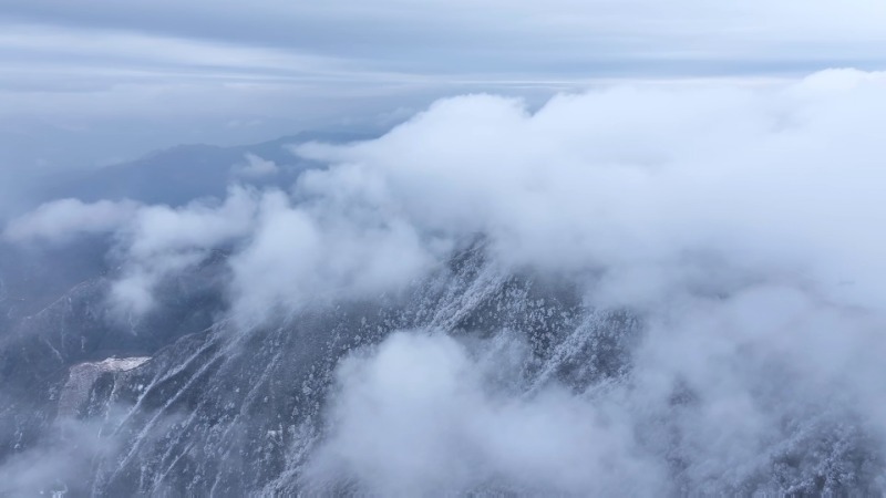 四川凉山小相岭冬景如画 银装素裹宛如童话秘境