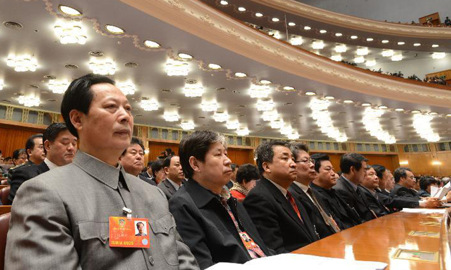 全国政协十二届一次会议在京开幕