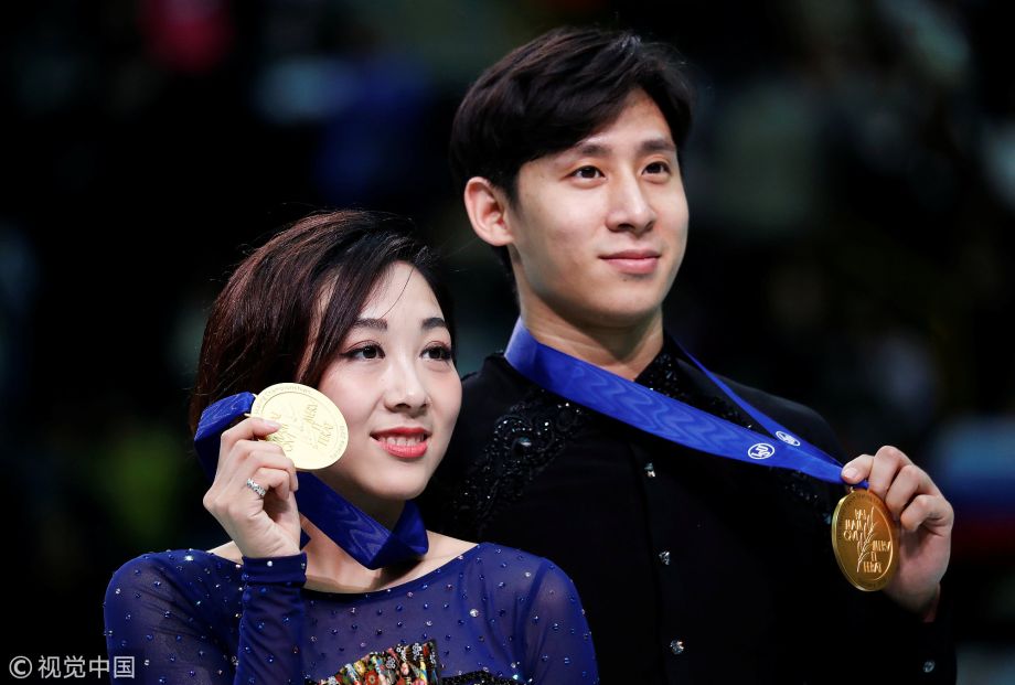 [高清组图]花滑世锦赛隋文静/韩聪时隔2年夺冠