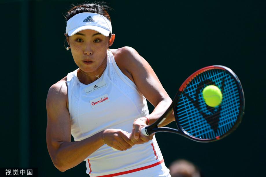 高清组图王蔷首进温网32强成中国金花第五人