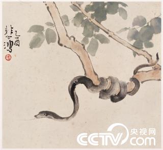 央视画廊】传世墨迹——徐悲鸿罕见珍品《十二生肖》_央博_央视网