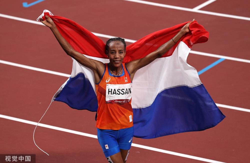 图田径女子10000米决赛荷兰选手哈桑西凡夺金