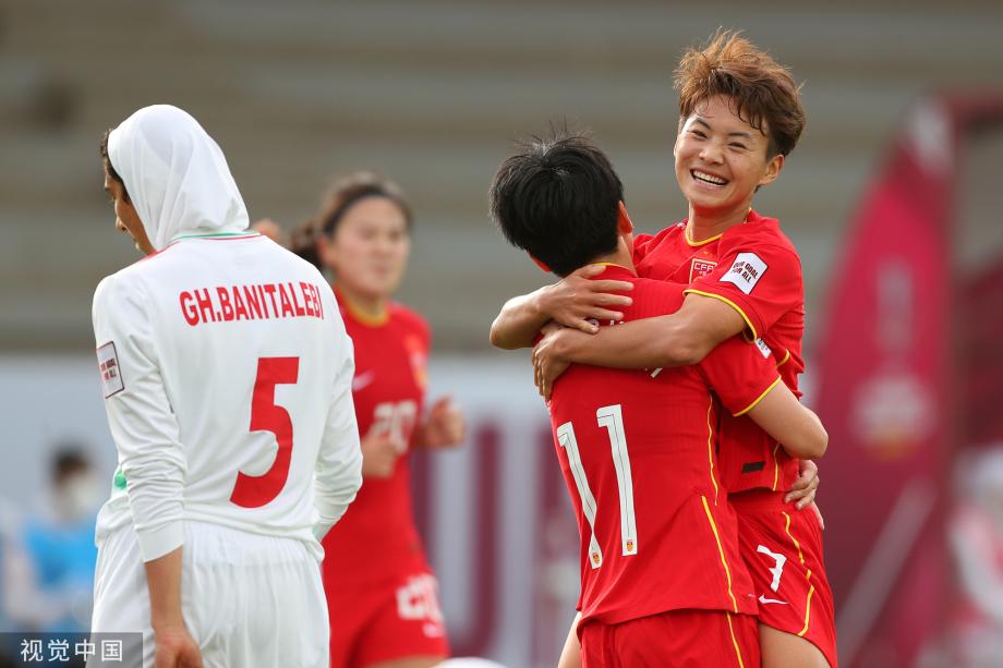女足7-0伊朗最终,经过90分钟较量后,中国女足7比0大胜伊朗女足