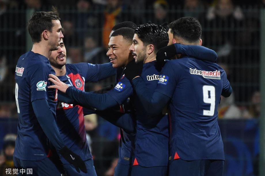 姆巴佩2射2传 巴黎4-1奥尔良晋级法国杯16强