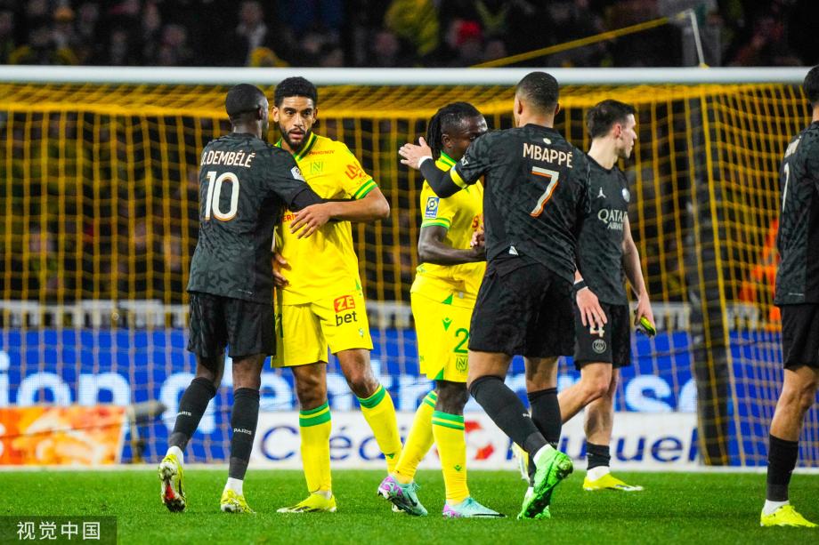 姆巴佩点射建功 巴黎2-0完胜南特14分领跑