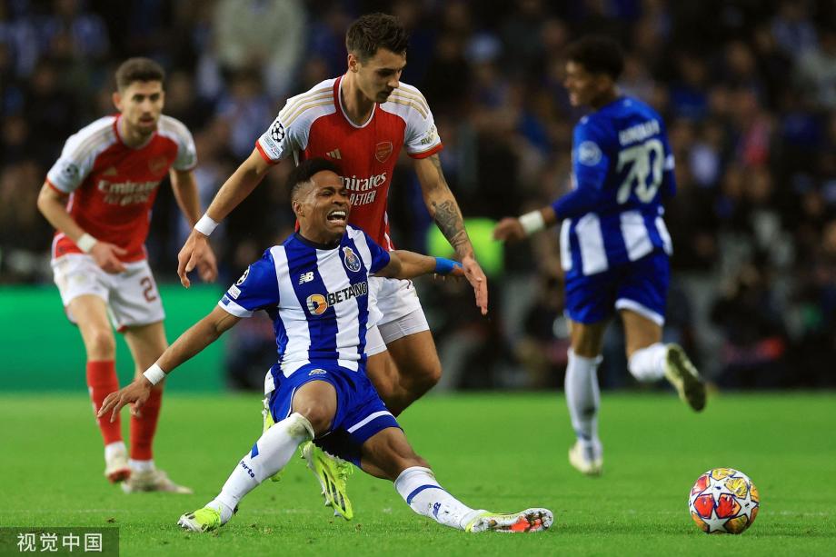 枪手全场0射正 阿森纳0-1遭波尔图读秒绝杀